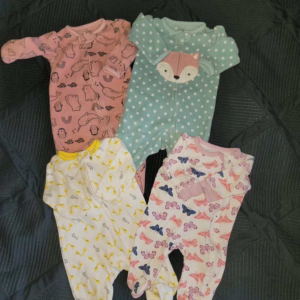Carter's Assorted Baby Clothing Set - Pink, Green, Yellow, White - Picture 3 of 4